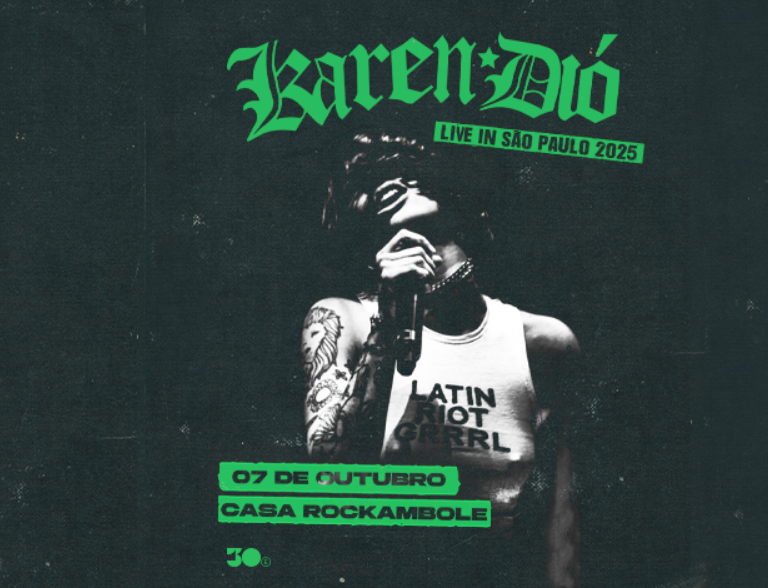 Karen Dió anuncia show solo em São Paulo; ingressos à venda. Saiba mais em popcorelab.com.br