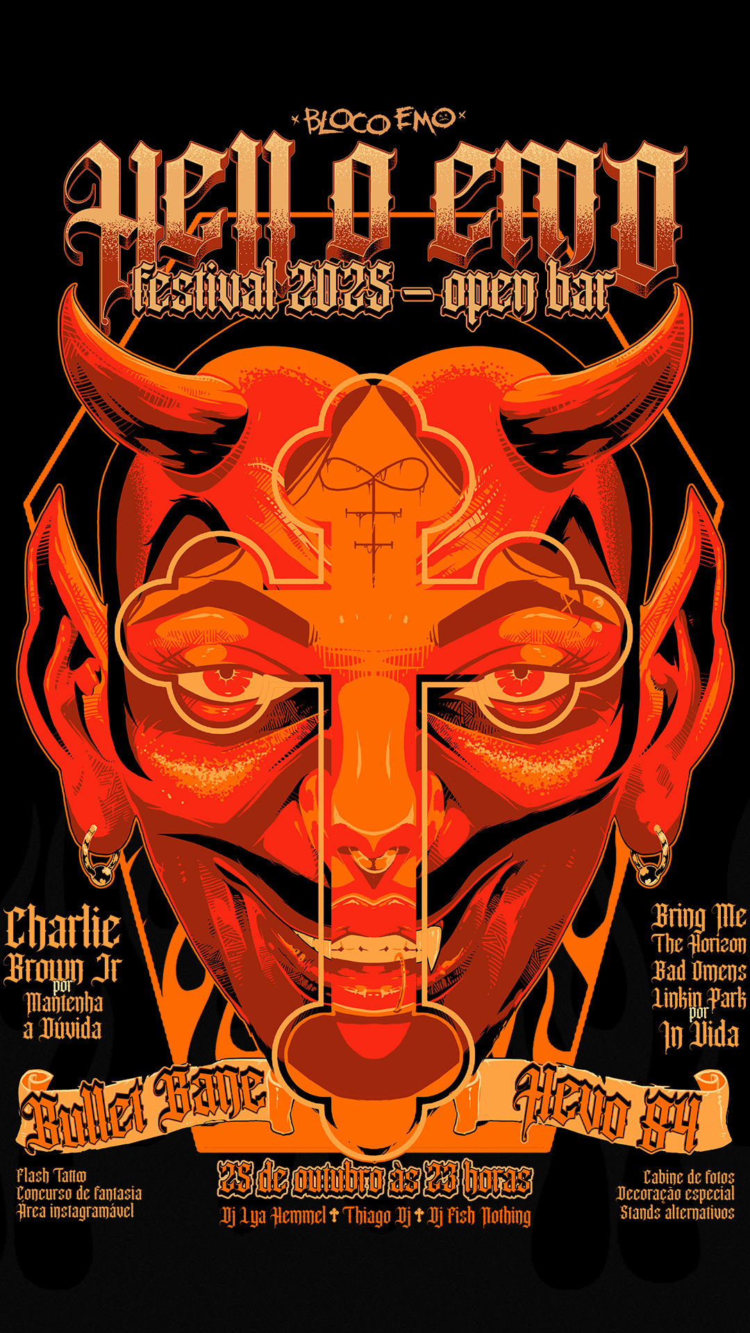 Bullet Bane e Hevo 84 lideram o Hell-O-Emo Festival 2025