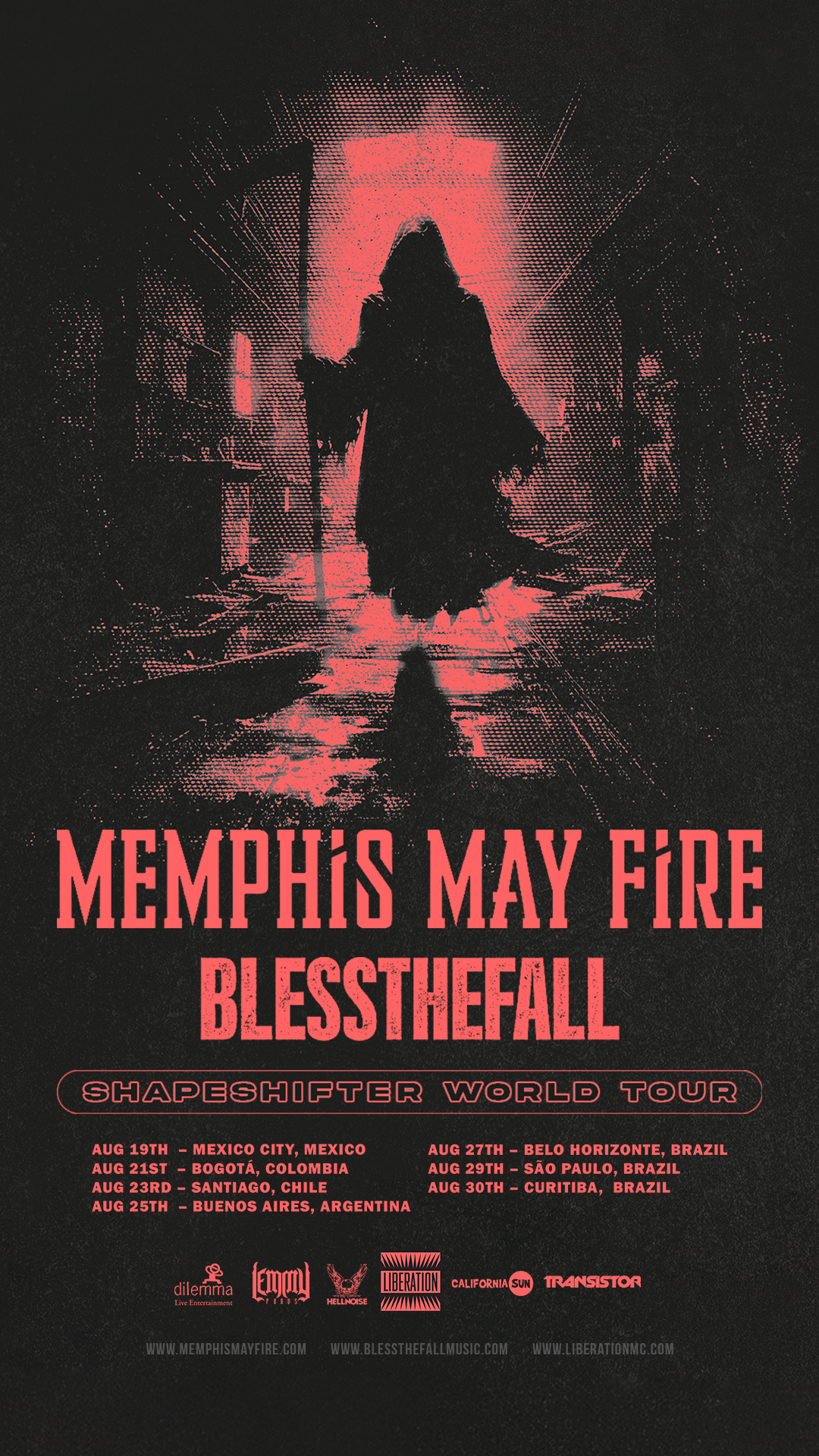 Memphis May Fire e Blessthefall anunciam shows no Brasil