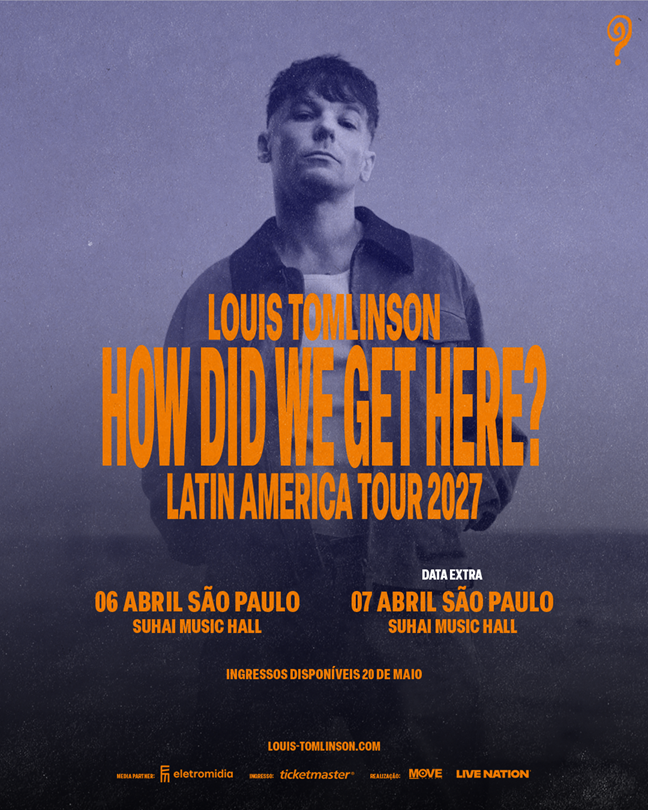 Louis Tomlinson anuncia show extra em São Paulo
