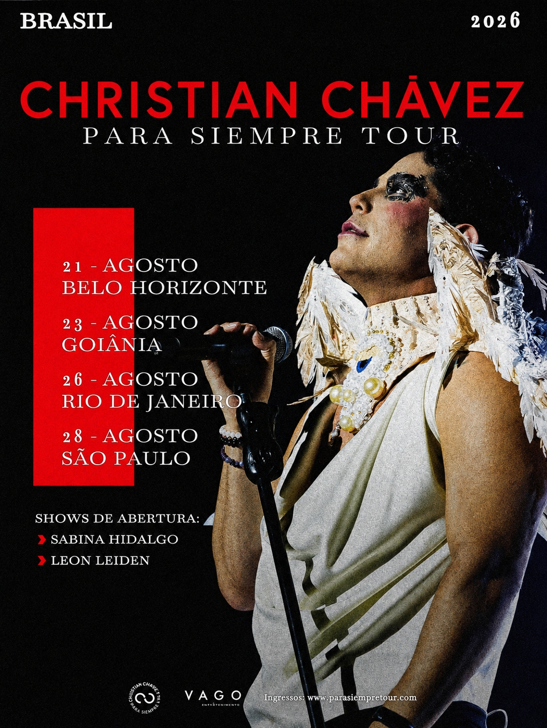 Christian Chávez traz “Para Siempre Tour” a São Paulo